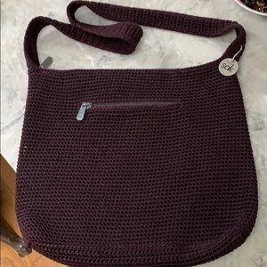 The Sak crochet brown shoulder bag